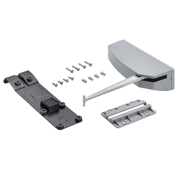 Right Hand Medium Duty Pull to Move Silent All-Inclusive Set, Gray