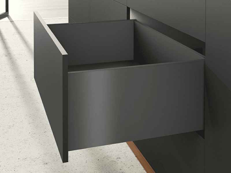 AvanTech YOU Right Hand Drawer Side Profile, 251mm Drawer Height, Anthracite, 350mm