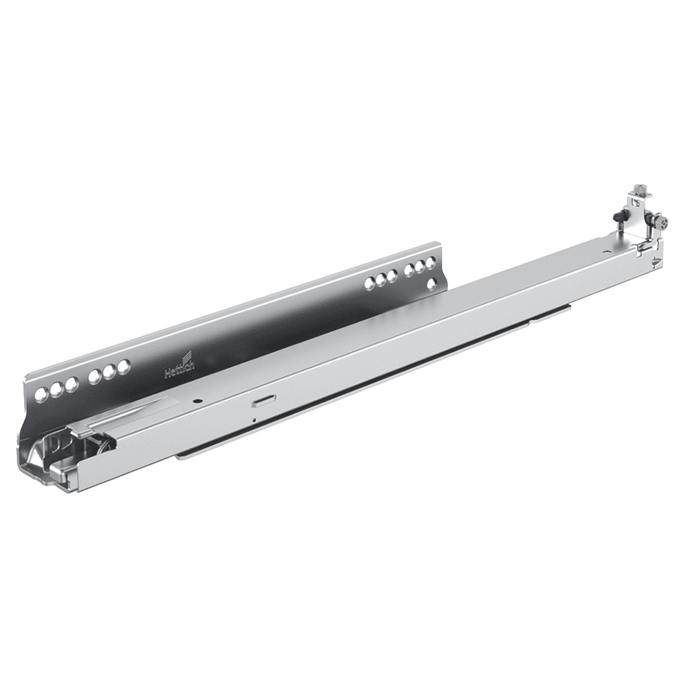 500mm Actro 5D Left Undermount Drawer Slide for 5/8" Material, 88lb Capacity Full Extension with Silent System Soft-Closing