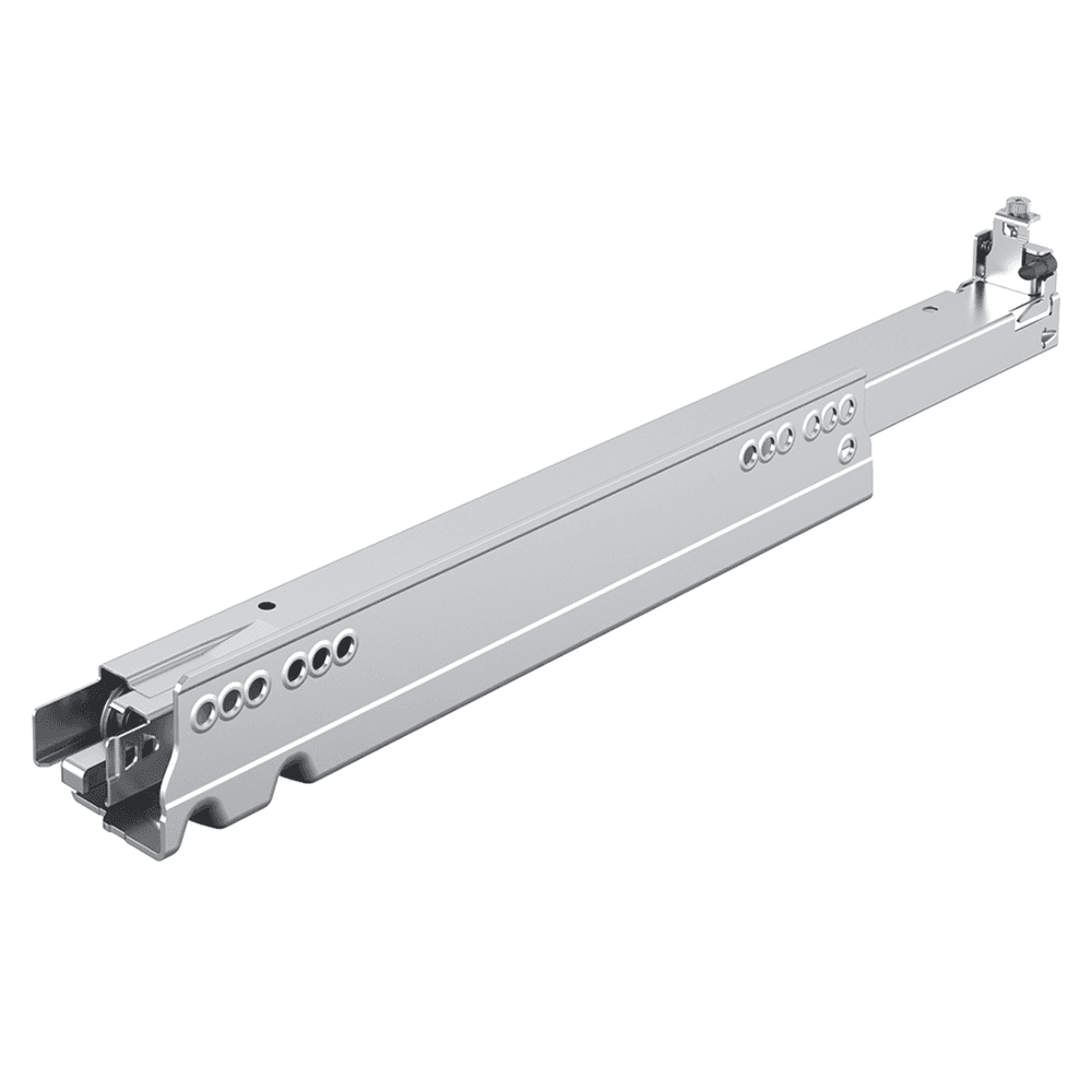 600mm Actro 5D Right Undermount Drawer Slide for 5/8" Material, 88lb Capacity Full Extension with Silent System Soft-Closing