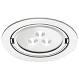 ARF LED 3W Warm White Spot Light, 2-15/16", Gold