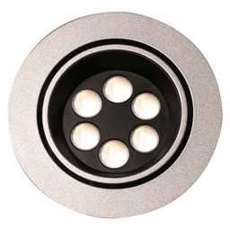 Big6-2 LED 7.2W Cool White Spot Light, 3-15/16", Stainless Steel