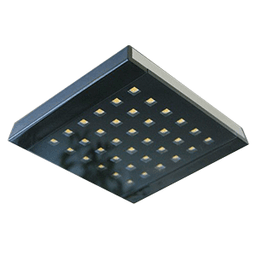 QPad LED 7.5W Warm White Spot Light, 4", Black