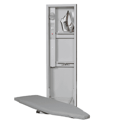 7-3/4" No-Door Electric Ironing Center with 42" Swiveling Board and Hinge Kit, Unfinished Finish
