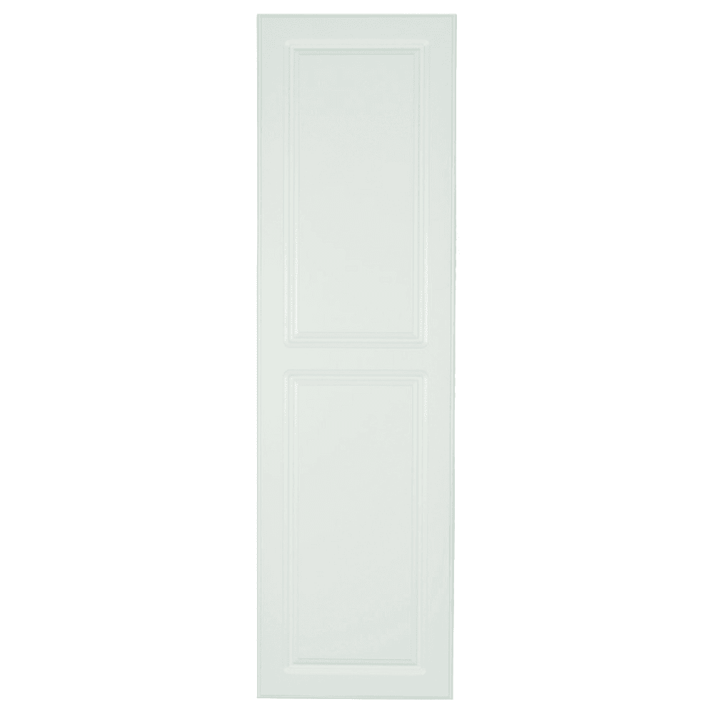 7-3/4" Raised White Door Non-Electric Ironing Center with 46" Swiveling Board/Right-Side Hinge, Unfinished Finish