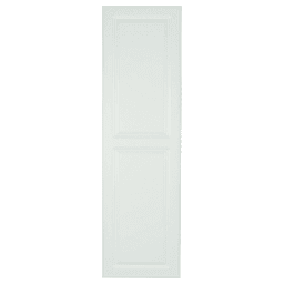 7-3/4" Raised White Door Non-Electric Ironing Center with 46" Swiveling Board/Right-Side Hinge, Unfinished Finish