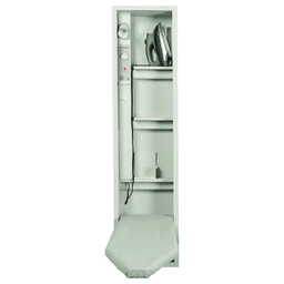 7-3/4" No-Door Electric Ironing Center with 46" Non-Swiveling Board, Unfinished Finish
