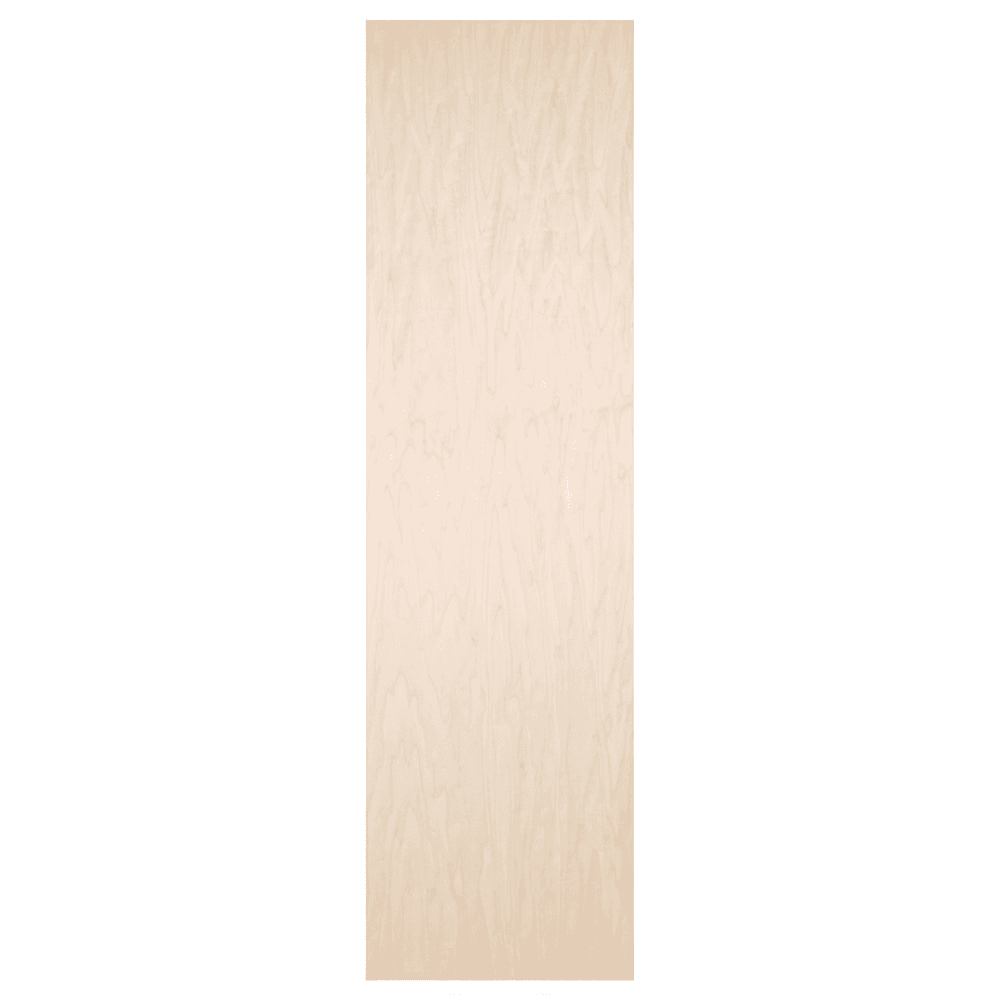 3-3/4" Flat Maple Veneer Door Non-Electric Ironing Center with 42" Non-Swiveling Board/Right-Side Hinge, Unfinished Finish