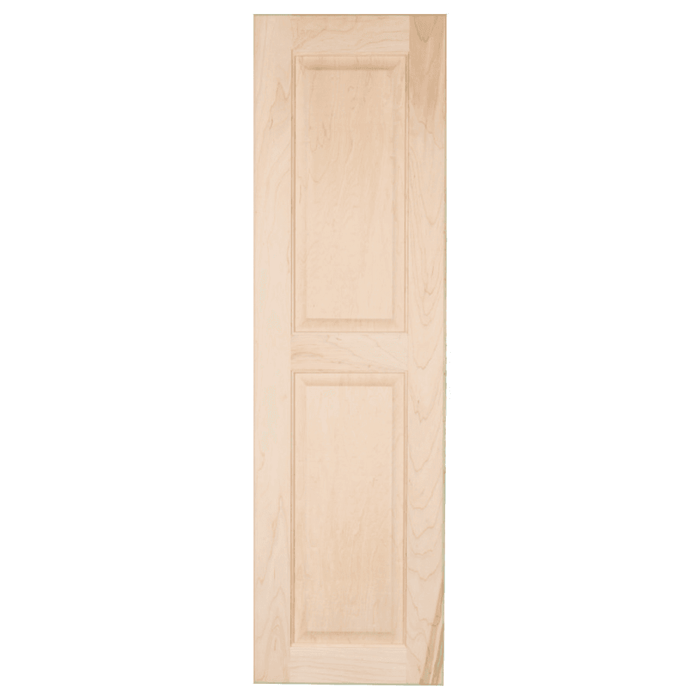 7-3/4" Raised Maple Door Non-Electric Ironing Center with 46" Non-Swiveling Board/Right-Side Hinge, Unfinished Finish