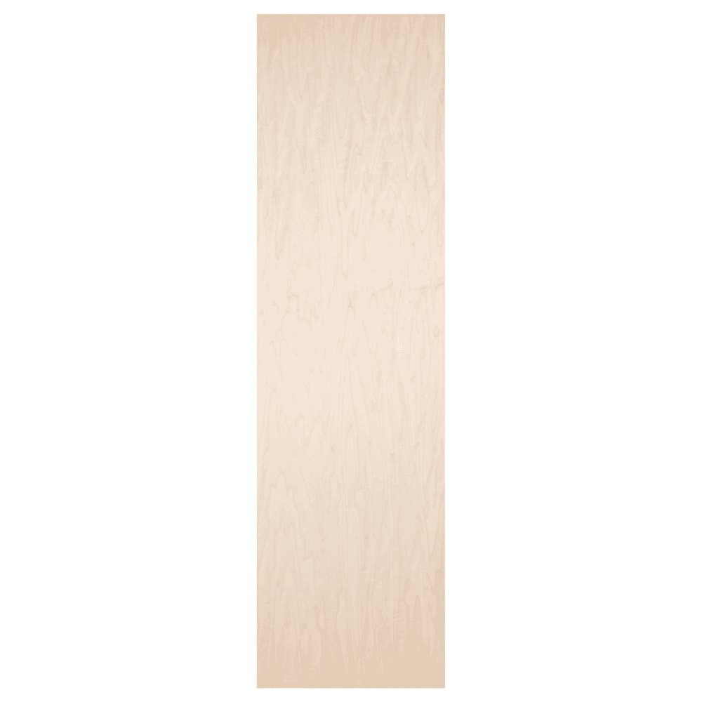 7-3/4" Flat Maple Veneer Door Unverisal Design Electric Ironing Center with 42" Swiveling Board/Right-Side Hinge, Unfinished Finish