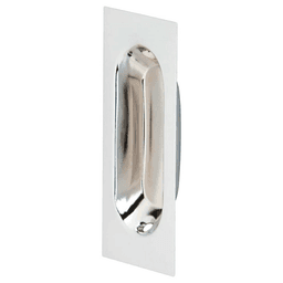 3-1/8" Flush Pull, Bright Chrome