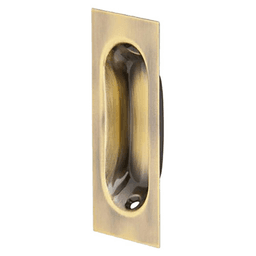 3-1/8" Flush Pull, Blackened Brass
