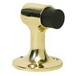 Heavy Duty Floor Door Stop, Bright Brass