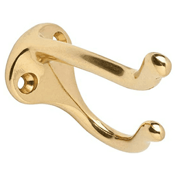 1-3/4" Coat/Hat Hook, Brown Finish
