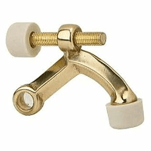 1/4" - 5/16" Hinge Pin Door Stop, Bright Brass