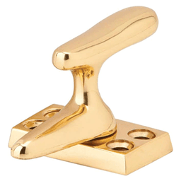 Casement Fastener with Surface Strike, Bright Brass