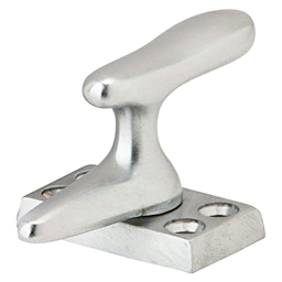 Brass Casement Fastener with Surface Strike, Satin Chrome