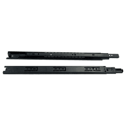 3500 Low Profile Drawer Slide 75lb Capacity, Full Extension, Side-Mount, Black, 14