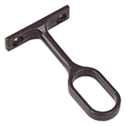 Closet Rod Oval Center Support with Screw, Oil-Rubbed Bronze Finish