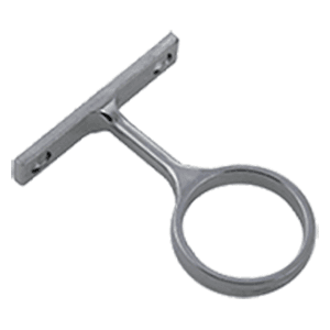 1-5/16" Diameter Closet Rod Round Center Support with Screw, Chrome Plated Finish