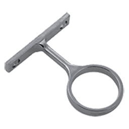 1-5/16" Diameter Closet Rod Round Center Support with Screw, Chrome Plated Finish