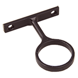 1-5/16" Diameter Closet Rod Round Center Support with Screw, Oil-Rubbed Bronze Finish