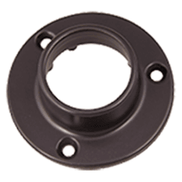 1-5/16" Diameter Closet Rod Closed Round Socket with Screw, Oil-Rubbed Bronze Finish
