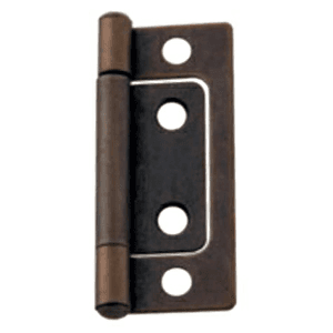 Non-Mortise Hinge, Antique Copper