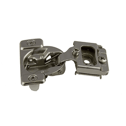 H296-D 105° Opening Euro Face Frame Hinge, 45mm Boring Pattern, Self-Closing, 1/2" Overlay, Dowelled