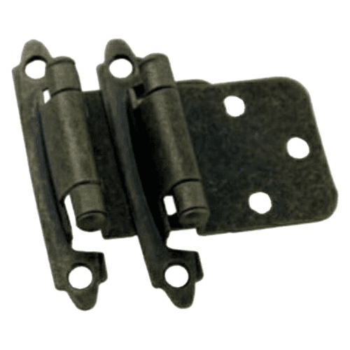 Flush Hinge, Self-Closing, Matte Black