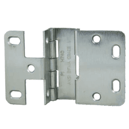 740 Five Knuckle Institutional Hinge, 3/4" Overlay, Dull Chrome, 3/4" Thick