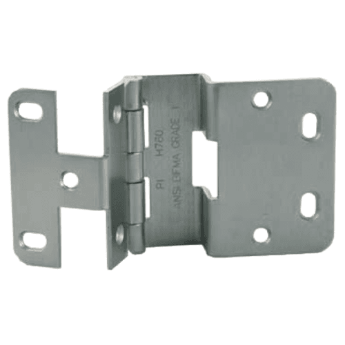 Five Knuckle Institutional Hinge without Screws, Full Overlay, Dull Chrome