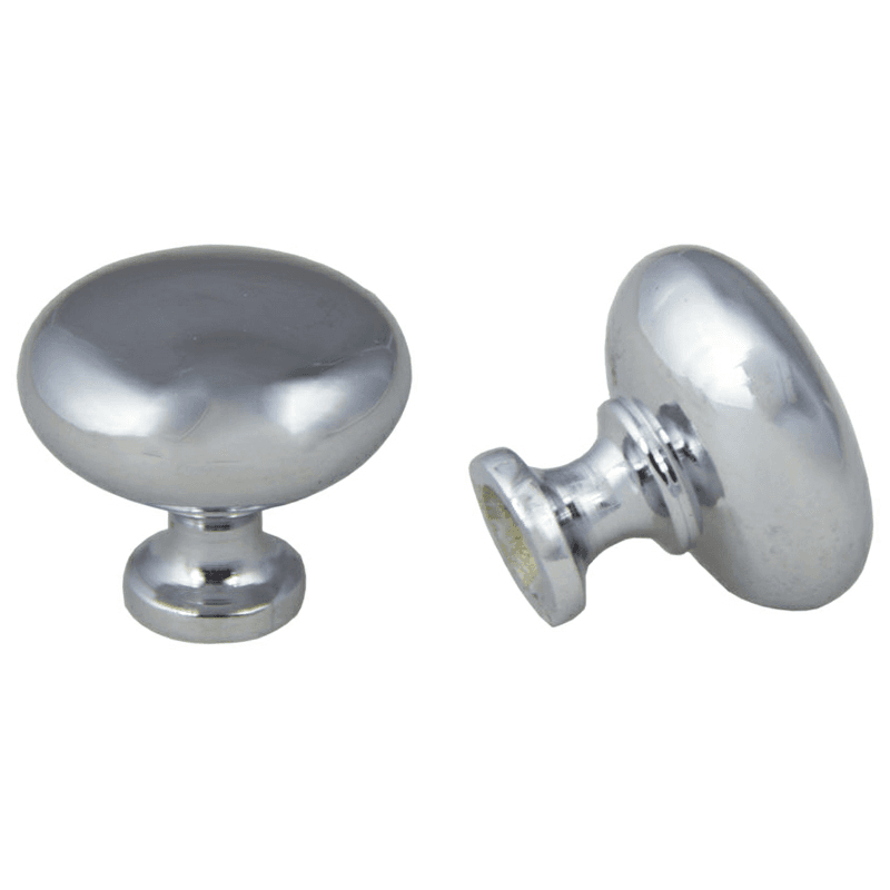 31mm St. Louis Mushroom Knob, Polished Chrome