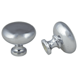 31mm St. Louis Mushroom Knob, Polished Chrome