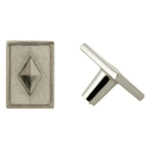 35mm Diamond Knob, Satin Nickel