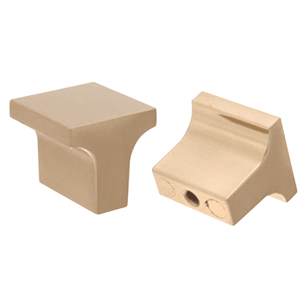 1" Square Knob, Rose Gold