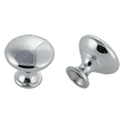 30mm Round Knob, Polished Chrome