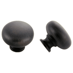 31mm Round Knob, Oil-Rubbed Bronze, 26mm Projection