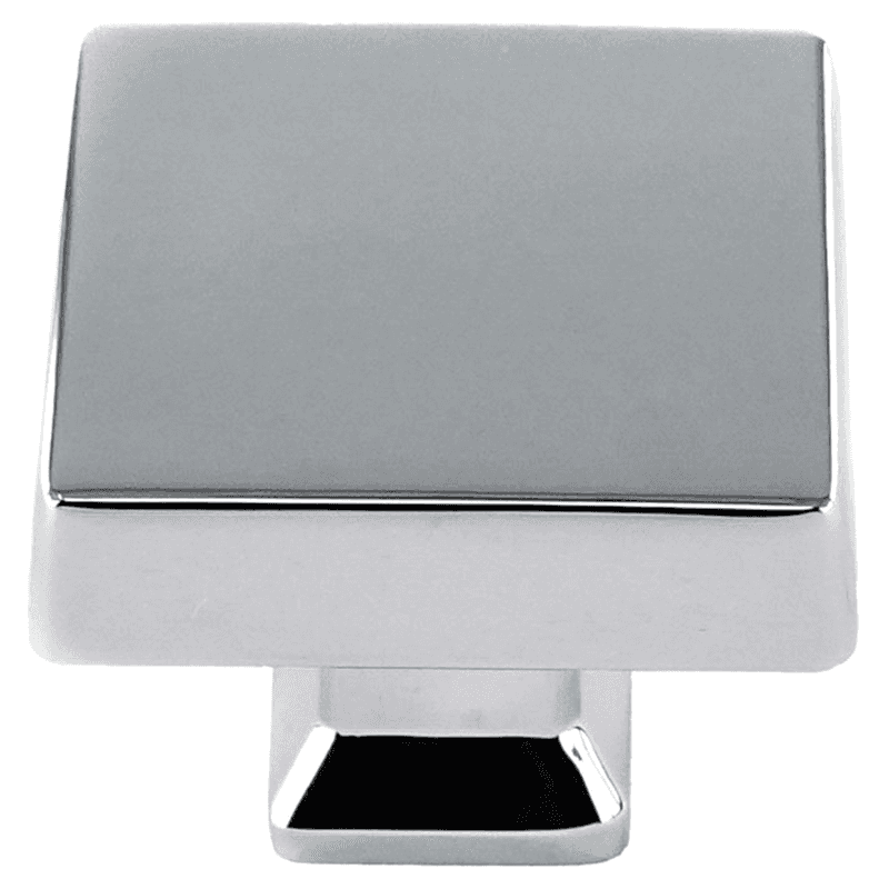 37mm Colorado Square Oversized Knob, Polished Chrome