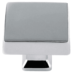 37mm Colorado Square Oversized Knob, Polished Chrome