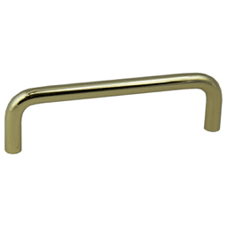 4" Wire Pull, Polished Brass, 110mm Length