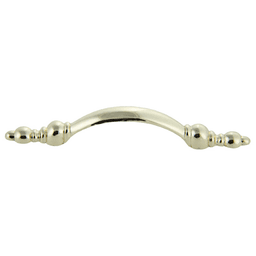 3" Traditional Handle Pull, Polished Brass, 128mm Length