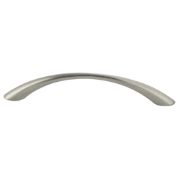 128mm Residential Arch Bow Pull with Narrow Middle, Satin Nickel
