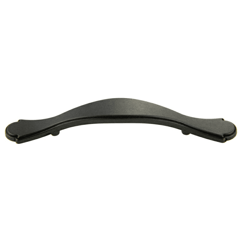 3" Traditional Deco Arch Pull, Weathered Black