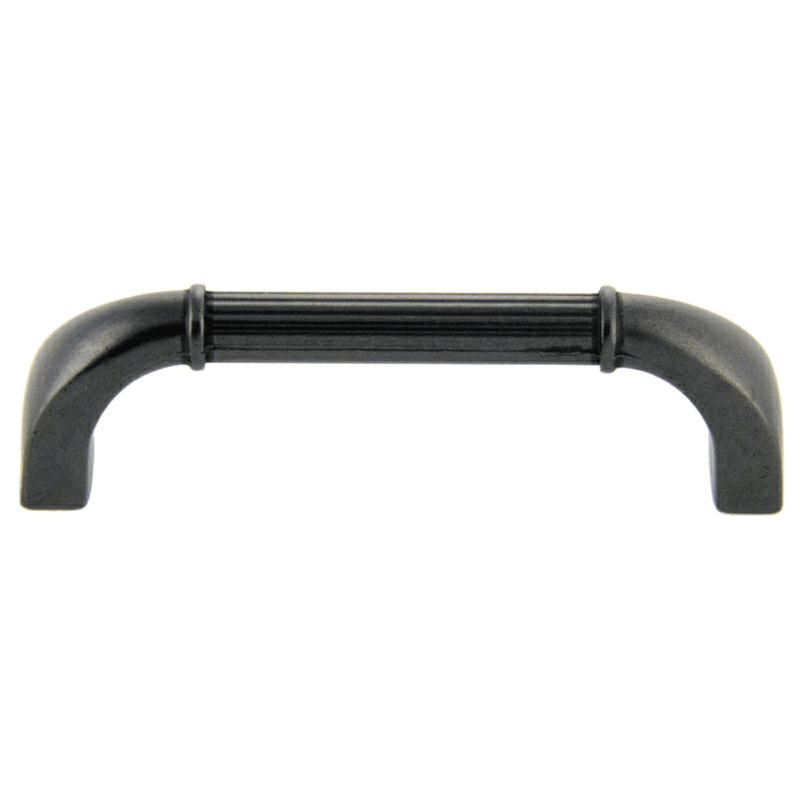 96mm Traditional Deco Handle Pull, Weathered Black