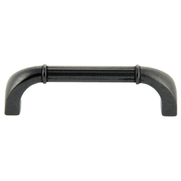 96mm Traditional Deco Handle Pull, Weathered Black