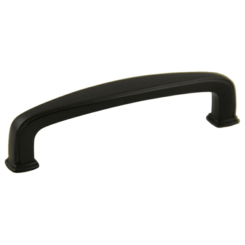 96mm Charlotte Deco Handle Pull, Matte Black