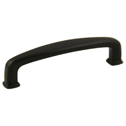96mm Charlotte Deco Handle Pull, Matte Black