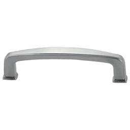 96mm Charlotte Deco Handle Pull, Polished Chrome