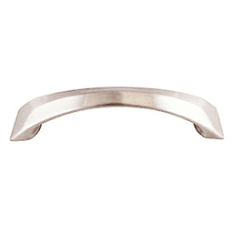 96mm Modern Deco Bow Arch Pull, Polished Chrome